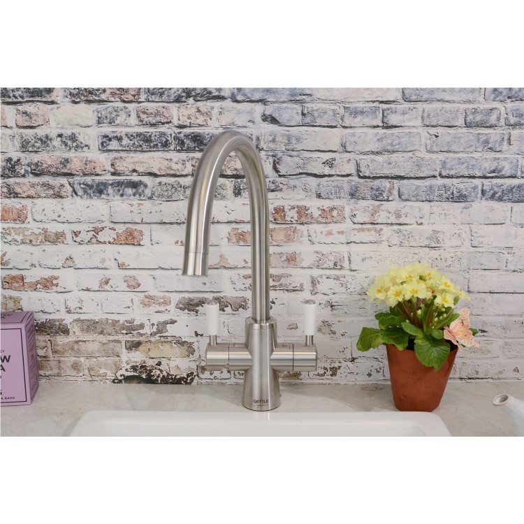 Qettle Signature Classic 4 in 1 Boiling Water Tap 2 Litre- Stainless Steel