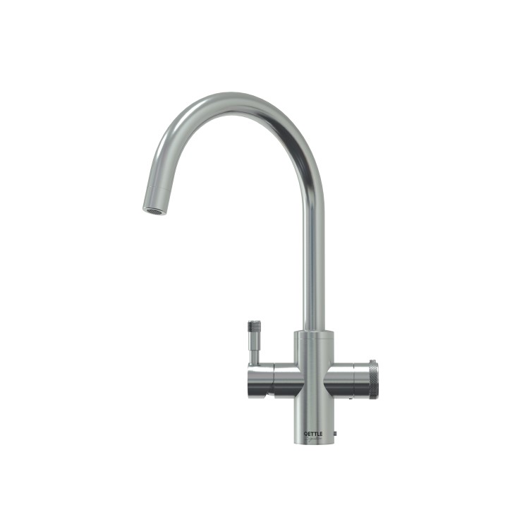 Qettle Signature Modern 4 in 1 Boiling Water Tap 4 Litre Round- Stainless Steel