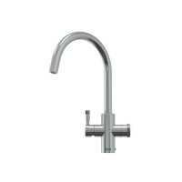 Qettle Signature Modern 4 in 1 Boiling Water Tap 7 Litre Round- Stainless Steel