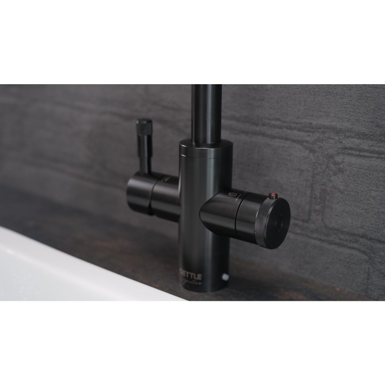 Qettle Signature Modern 4 in 1 Boiling Water Tap 4 Litre Square- Black