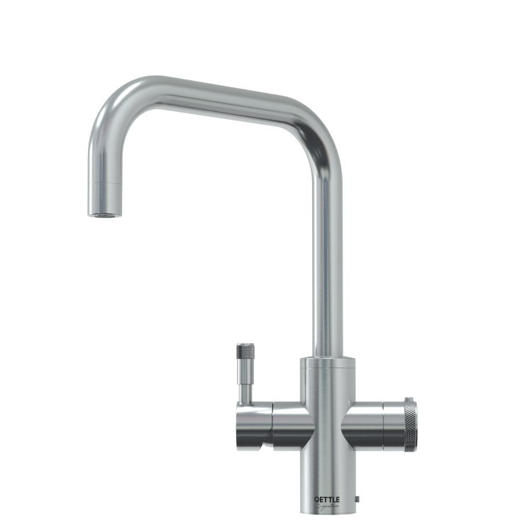 Qettle Signature Modern 4 in 1 Boiling Water Tap 7 Litre Square- Stainless Steel