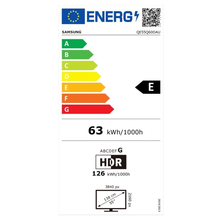 Samsung Q60D 55 inch Smart 4K Ultra HD QLED TV