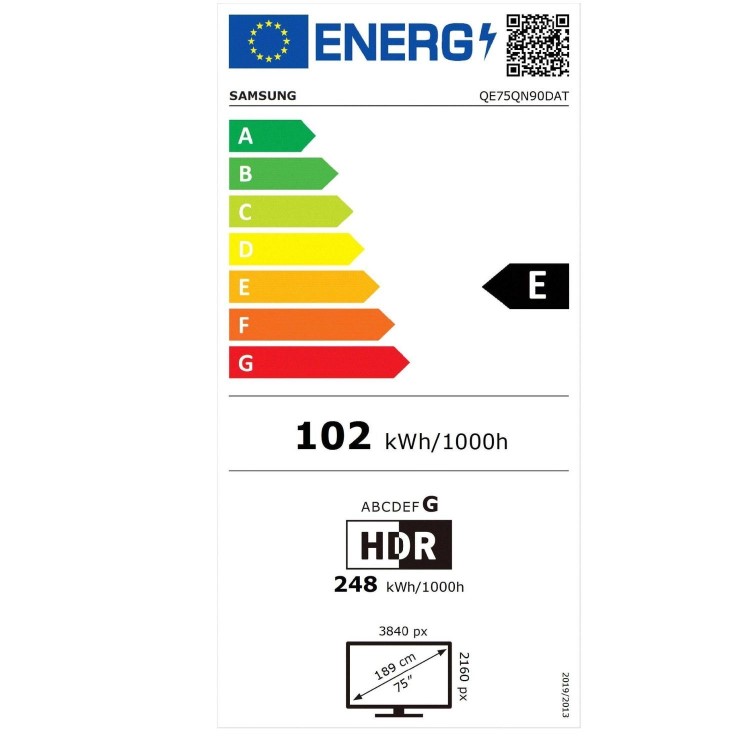 Samsung QN90D 75 inch Smart 4K Ultra HD Neo QLED TV