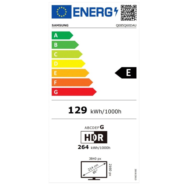 Samsung Q60D 85 inch Smart 4K Ultra HD QLED TV