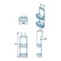 Chrome 2 Tier Hanging Shower Caddy - Croydex