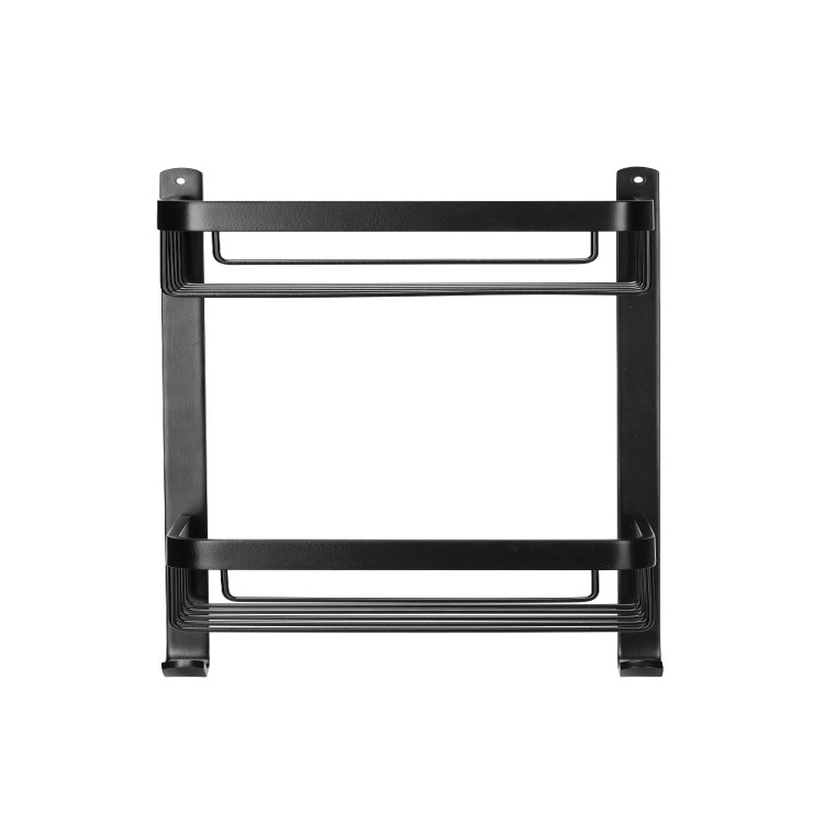 Black 2 Tier Shower Caddy - Croydex