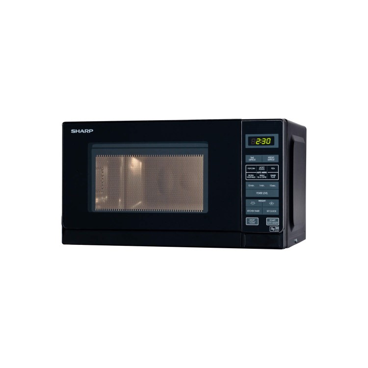 Sharp 20L Freestanding Solo Digital Microwave Oven - Black