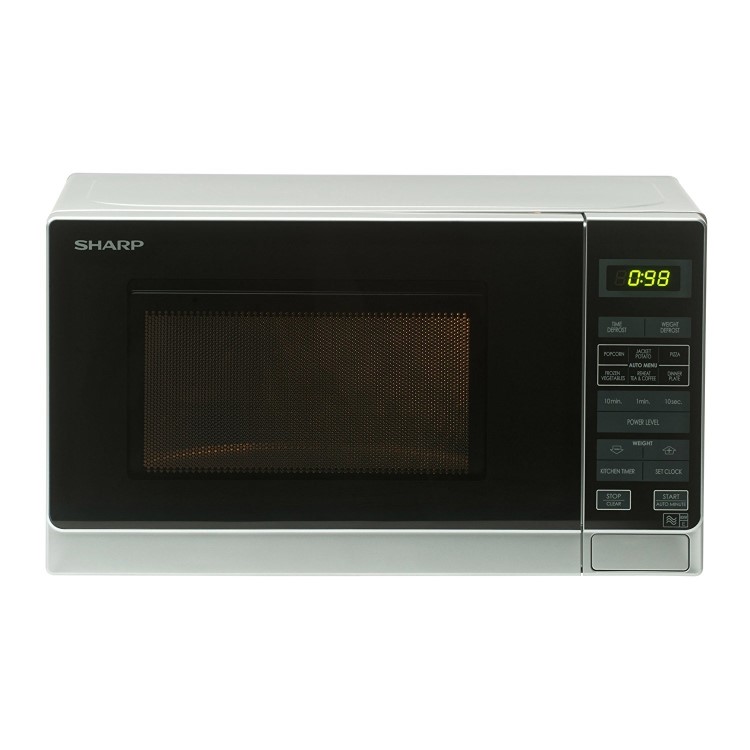 Refurbished Sharp R272SLM 20L 800W Digital Microwave Oven Silver