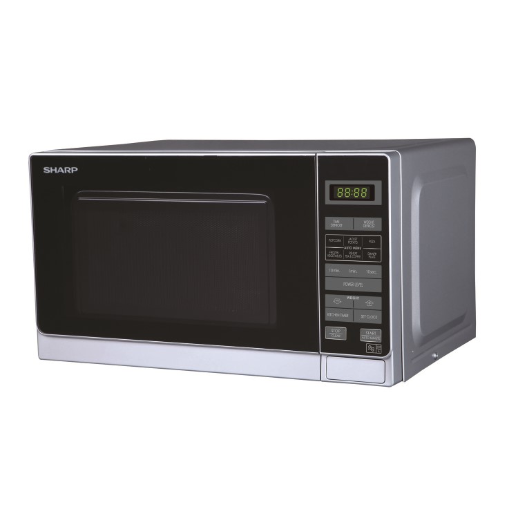 Refurbished Sharp R272SLM 20L 800W Digital Microwave Oven Silver