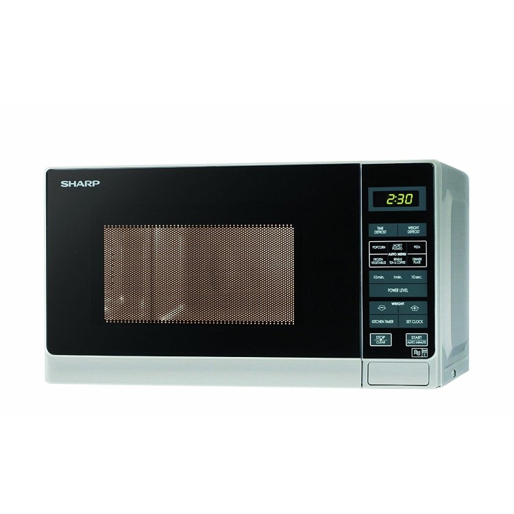 Refurbished Sharp R272SLM 20L 800W Digital Microwave Oven Silver