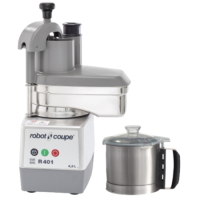 Robot Coupe R401 Food Processor Cutter & Vegetable Slicer With Veg Prep Attachment. 4.5ltr Stainless Steel Bowl - 13 Amp Plug