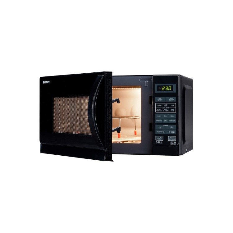 Sharp R662KM 800W 20L Freestanding Microwave With Grill - Black