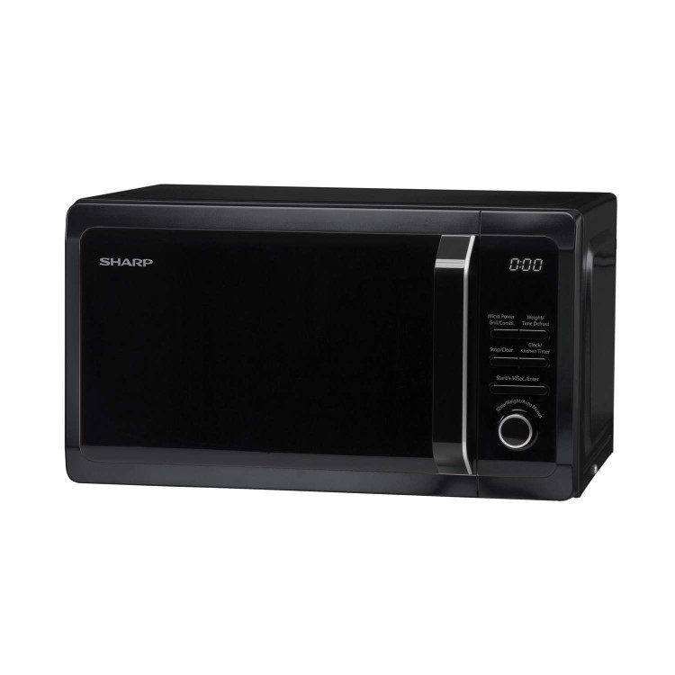 Sharp 20L Digital Microwave Oven with Grill - Black