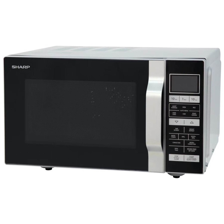 Sharp 25L Freestanding Combination Flatbed Microwave Oven - Silver