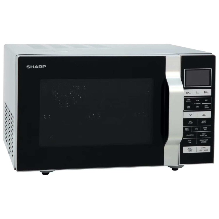 Sharp 25L Freestanding Combination Flatbed Microwave Oven - Silver