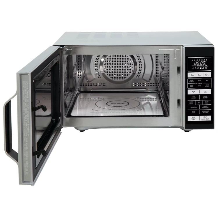 Sharp 25L Freestanding Combination Flatbed Microwave Oven - Silver