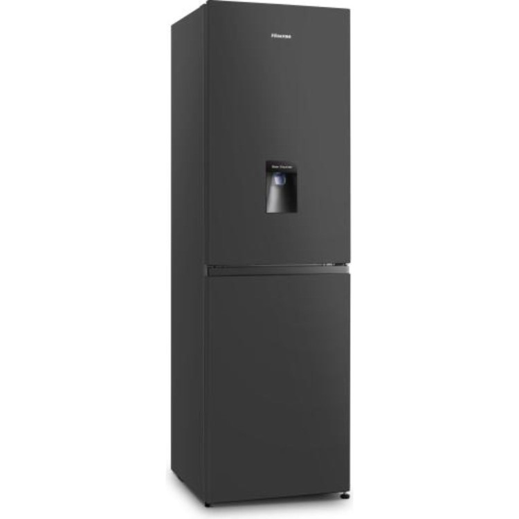 Hisense 256 Litre 50/50 Freestading Fridge Freezer - Black 