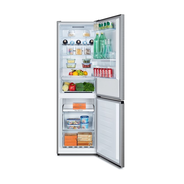 Hisense 304 Litre 60/40 Freestanding Fridge Freezer - Stainless Steel