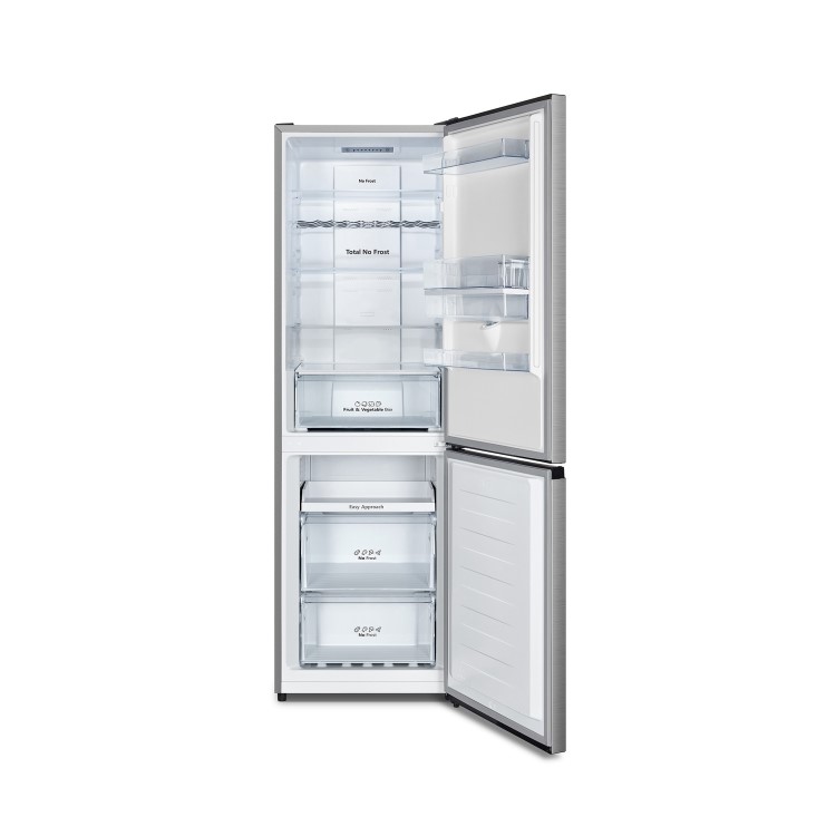 Hisense 304 Litre 60/40 Freestanding Fridge Freezer - Stainless Steel