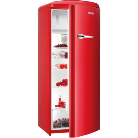 Gorenje RB60299ORD Retro Style Right Hand Hinge Freestanding Fridge with Ice Box - Fire Red