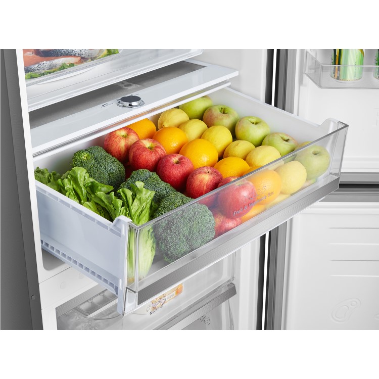 Hisense 495 Litre 60/40 Freestanding Fridge Freezer - Stainless Steel