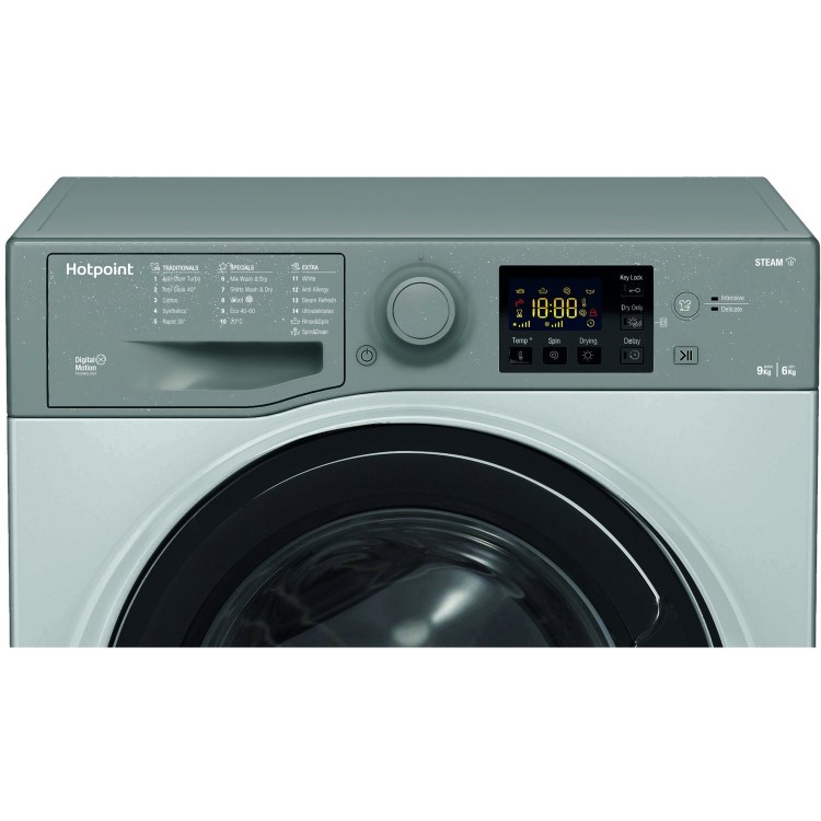 Hotpoint Futura 9kg Wash 6kg Dry 1400rpm Freestanding Washer Dryer - Graphite