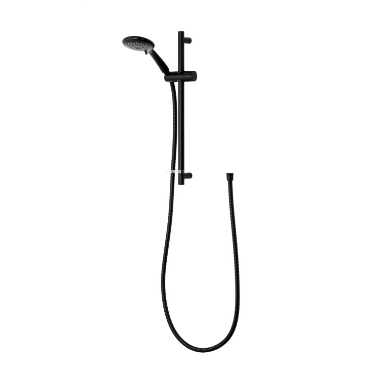 Triton Amala Metallic 8.5kW Black Electric Shower with Brushed Brass Push Button