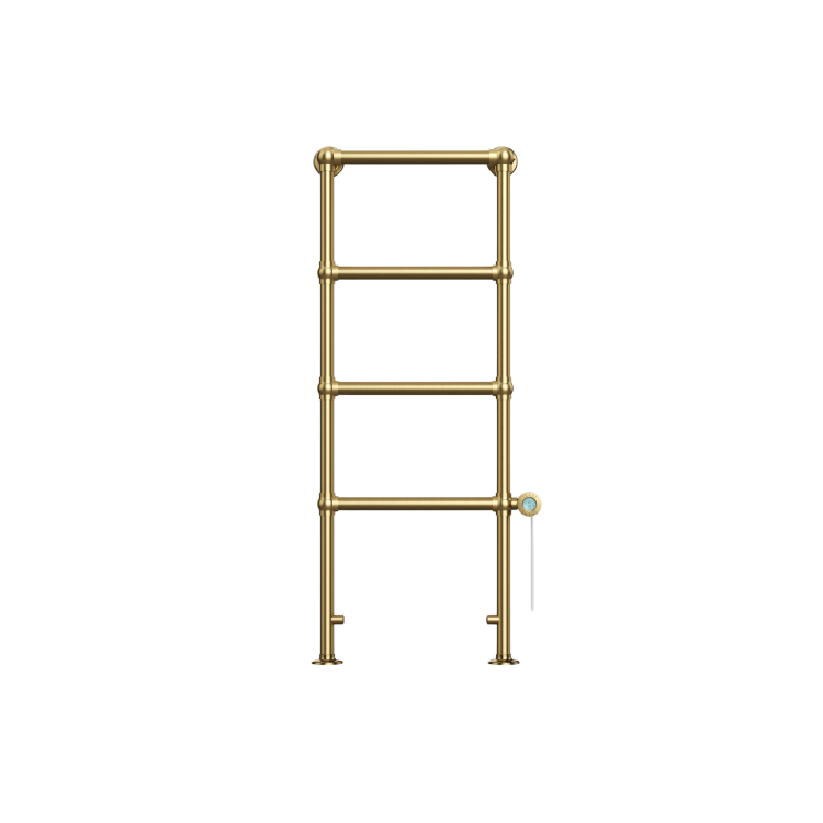 1200mm Electric Towel Rail Brushed Brass- Regent 