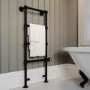 1200mm Electric Towel Rail Matt Black- Regent 