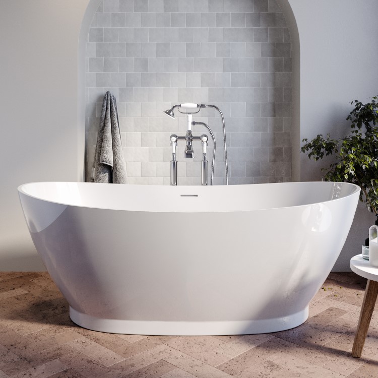 Freestanding Double Ended Slipper Bath 1700 x 820mm - Remi