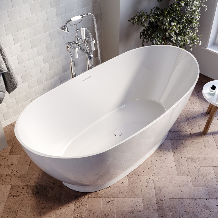 Freestanding Double Ended Slipper Bath 1700 x 820mm - Remi