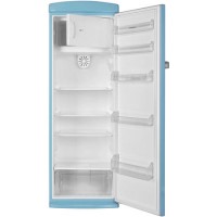 NordMende RET341BLUEAPLUS 177x61cm Retro Style Freestanding Fridge With Icebox - Gloss Blue