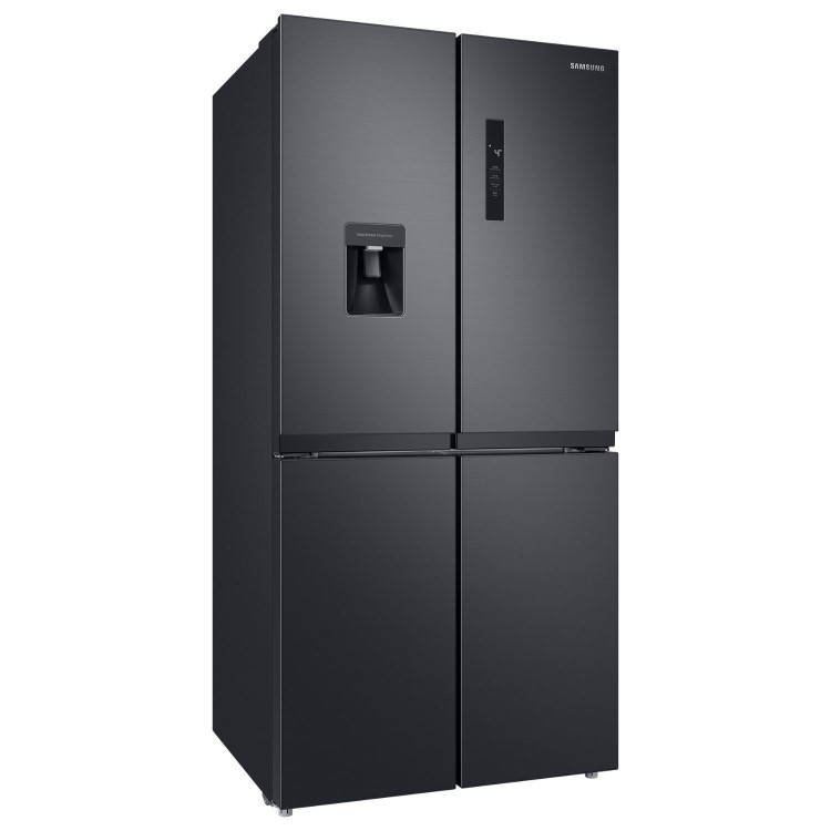 Samsung 488 Litre Four Door American Fridge Freezer with Twin Cooling Plus - Black