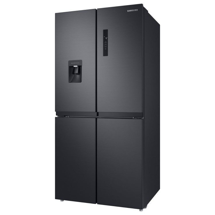 Samsung 488 Litre Four Door American Fridge Freezer with Twin Cooling Plus - Black