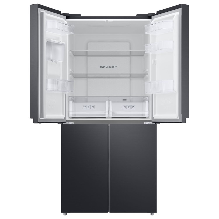 Samsung 488 Litre Four Door American Fridge Freezer with Twin Cooling Plus - Black