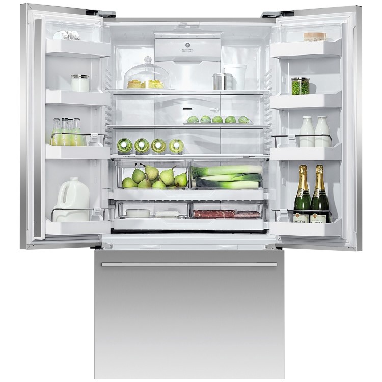 Fisher & Paykel 569 Litre French Style American Fridge Freezer - Stainless steel