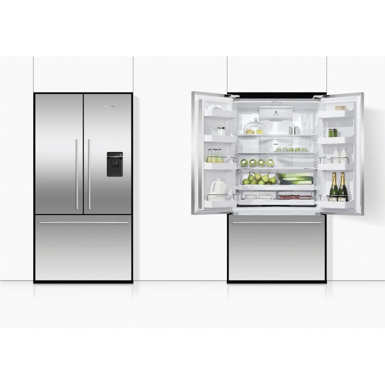 Fisher & Paykel 569 Litre French Style American Fridge Freezer - Stainless steel