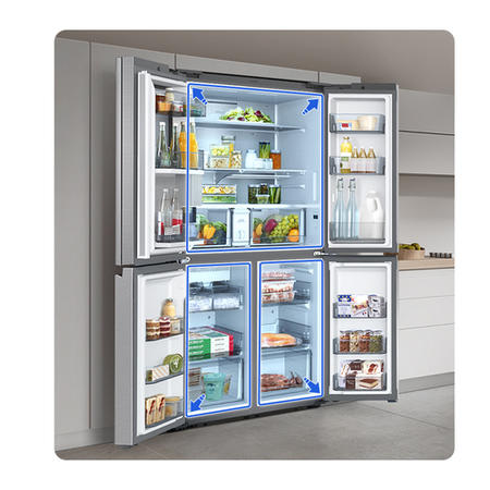 Refurbished Samsung RF65A967FS9 Freestanding 647 Litre Frost Free American Fridge Freezer Silver