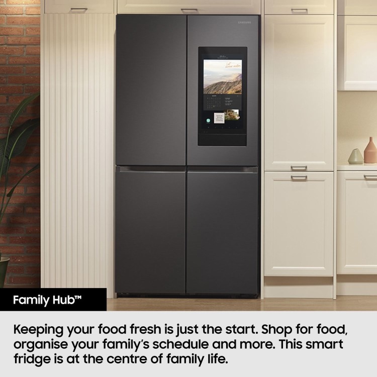 Samsung Family Hub 636 Litre French Style American Fridge Freezer - Black