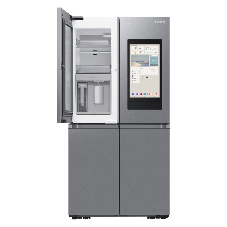 Refurbished Samsung Family Hub RF65DG9H0ESREU Freestanding 636 Litre Frost Free American Fridge Freezer Silver