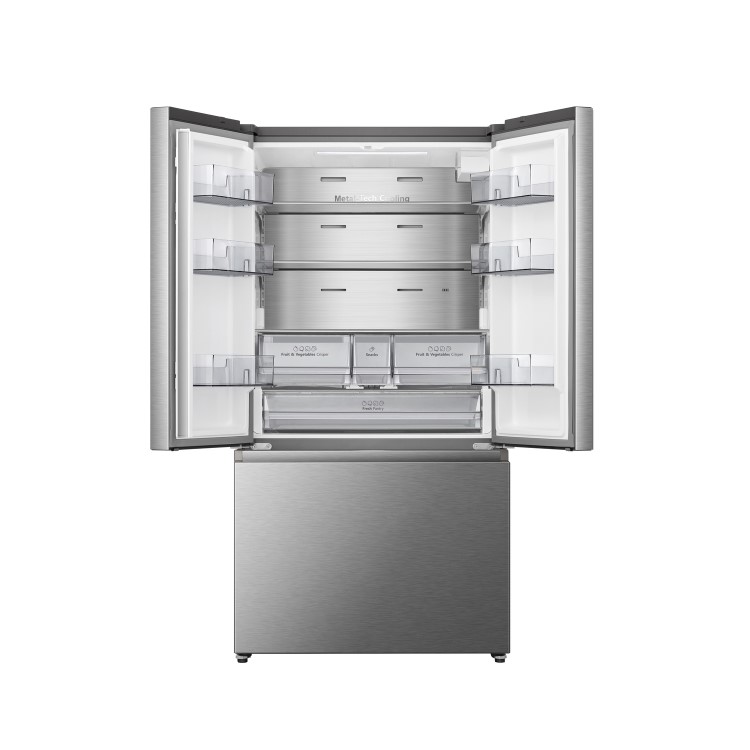 Refurbished Hisense RF815N4SESE Freestanding 634 Litre Frost Free American Fridge Freezer Stainless Steel