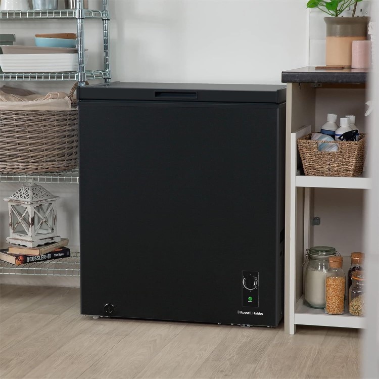 Russell Hobbs 142 Litre Chest Freezer - Black