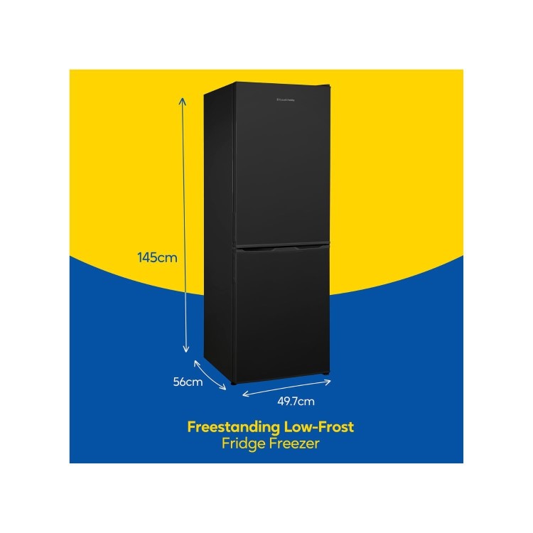 Russell Hobbs 174 Litre 70/30 Freestanding Fridge Freezer - Black