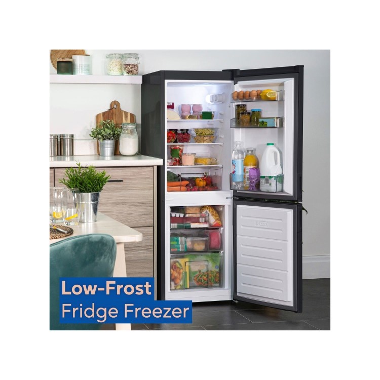 Russell Hobbs 174 Litre 70/30 Freestanding Fridge Freezer - Black