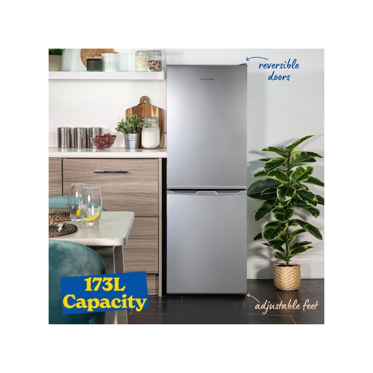 Russell Hobbs 174 Litre 70/30 Freestanding Fridge Freezer - Silver