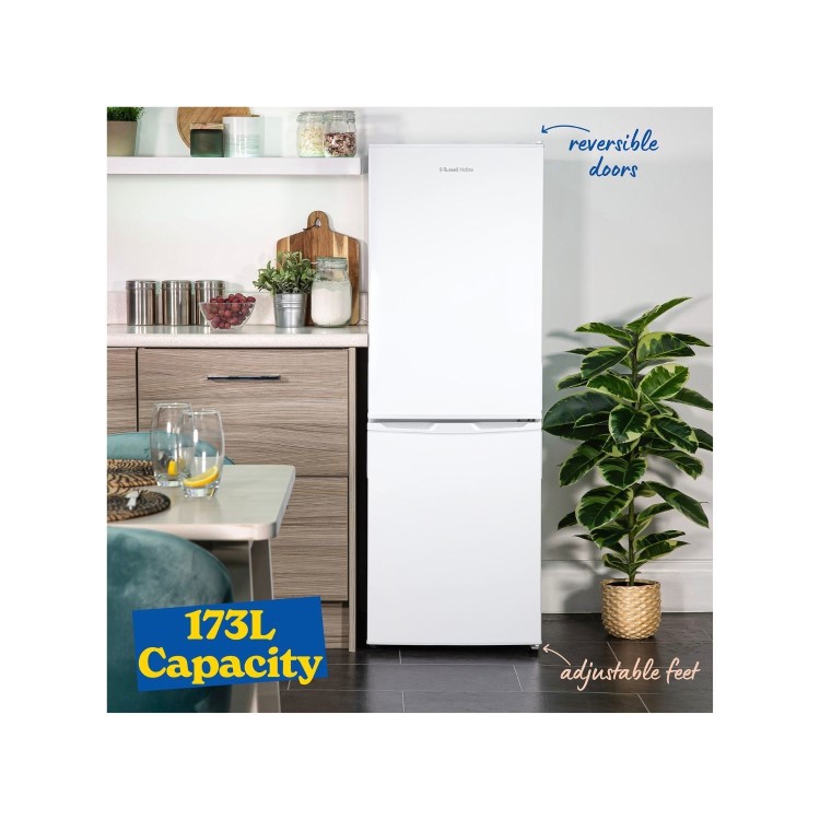 Russell Hobbs 174 Litre 70/30 Freestanding Fridge Freezer - White