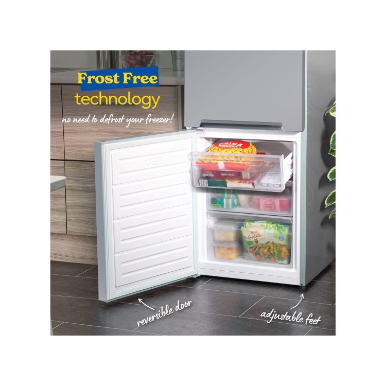 Russell Hobbs 288 Litre 70/30 Freestanding Fridge Freezer - Silver