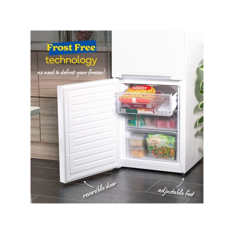 Russell Hobbs 288 Litre 70/30 Freestanding Fridge Freezer - White