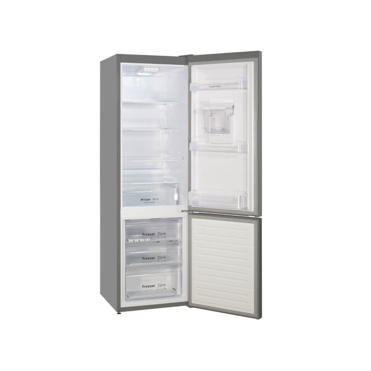 Russell Hobbs 279 Litre 70/30 Freestanding Fridge Freezer with Water Dispenser - Silver