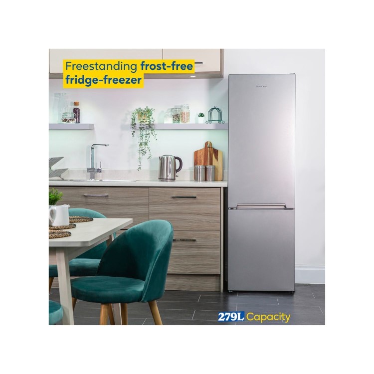 Russell Hobbs 279 Litre 70/30 Freestanding Fridge Freezer - Silver